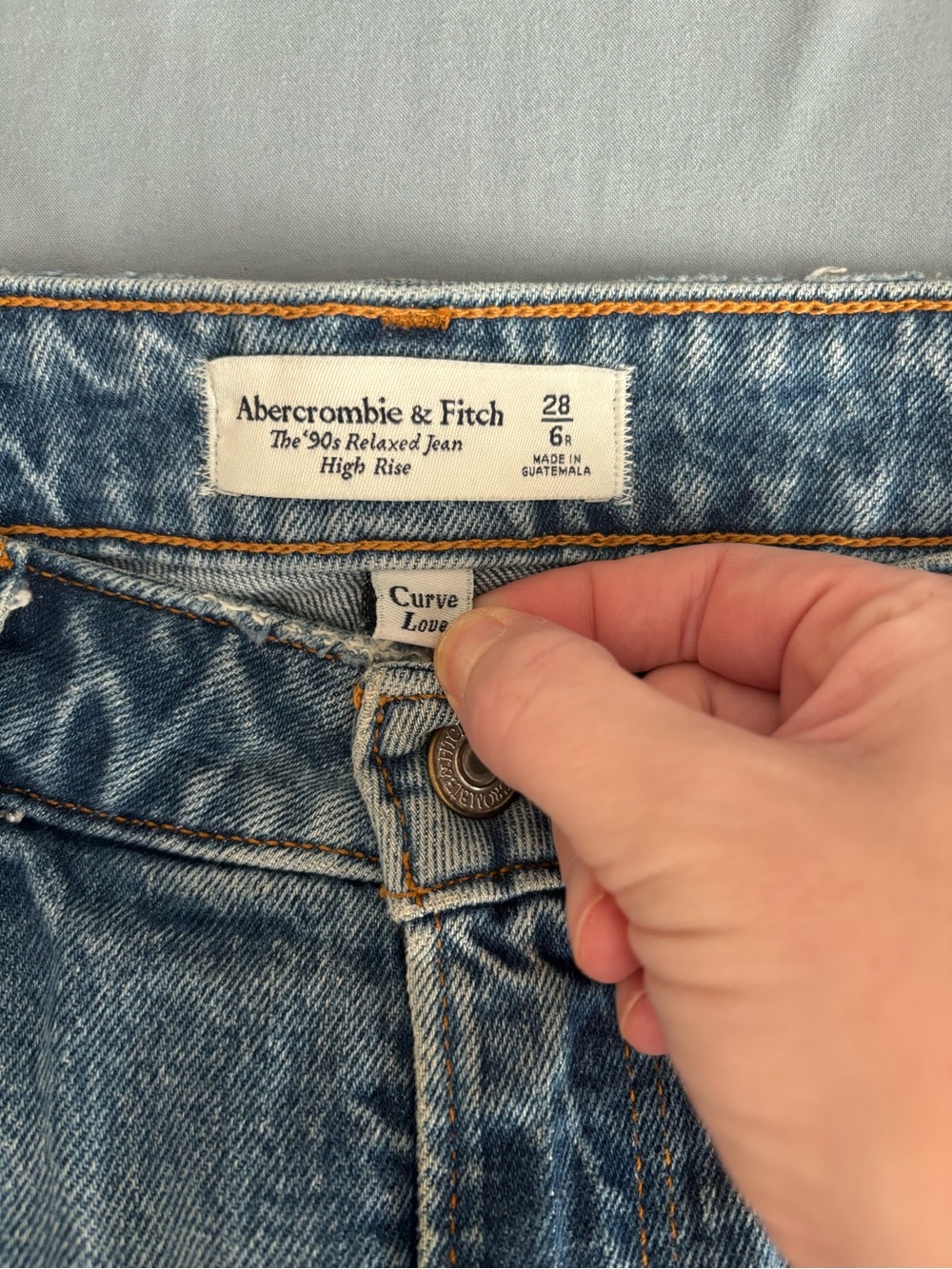 Abercrombie & Fitch Light Blue High-Rise Jeans - Curve Love